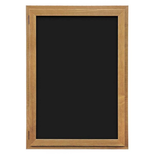 United Visual Products Outdoor Enclosed Combo Board, 72"x36", Black Frame/Black & Buff UVCB7236ODB-BLACK-BUFF